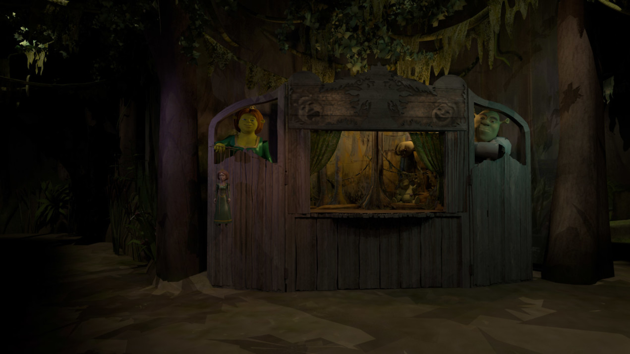 Shrek’s Merry Fairy Tale Journey | Dark Ride Visual Development – BOSA